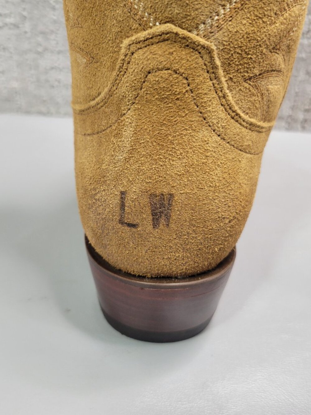 Tecovas The Jamie Women's US Size 6B Caramel Suede Pull on Western Boots - Picture 12 of 14